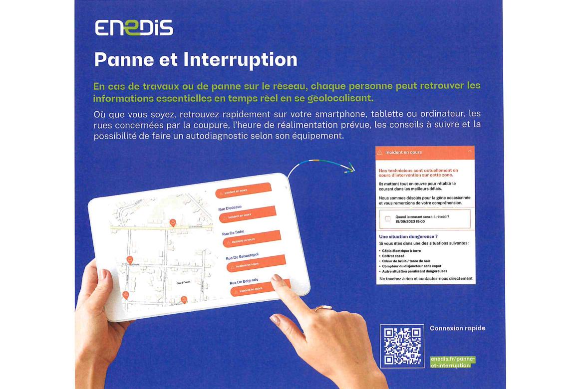 Mode opératoire en cas de panne et d'interruption - ENEDIS