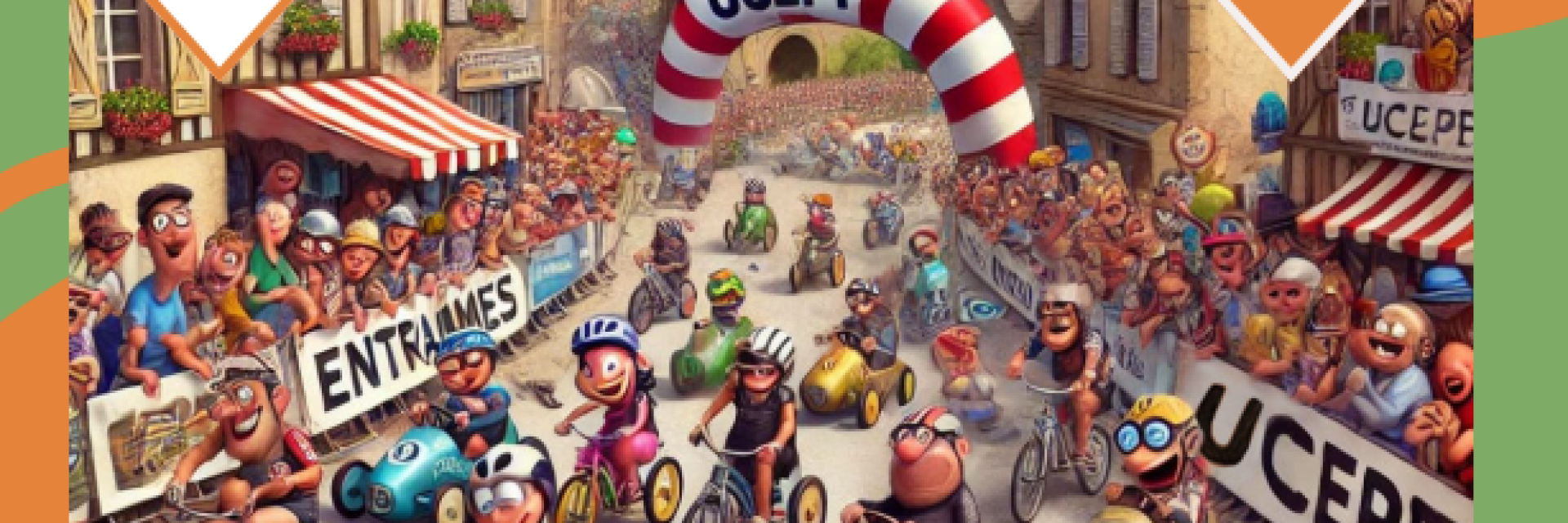 Course de voitures à pédaliers