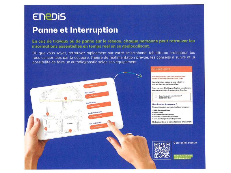 Mode opératoire en cas de panne et d'interruption - ENEDIS